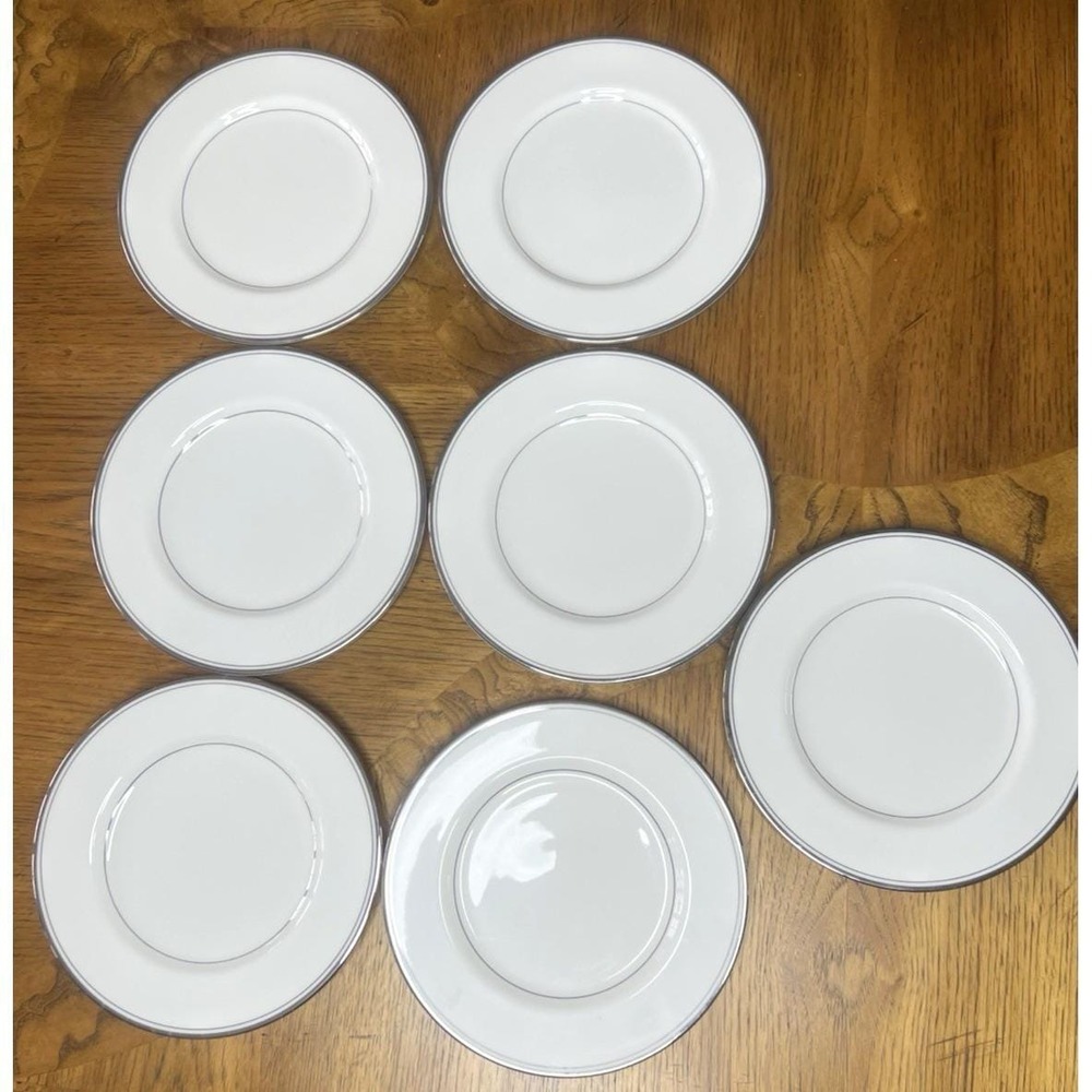 7 Mikasa Briarcliffe Bone China Japan 7.5 In Salad Plates Lot A1-101 VGC